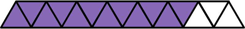Violet Triangles Fraction 12:15
