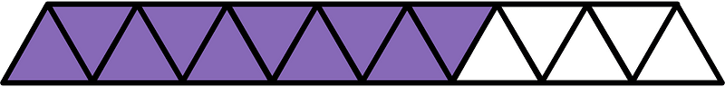 Violet Triangles Fraction 10:15