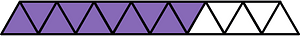 Violet Triangles Fraction 10:15