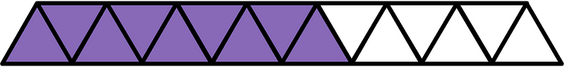 Violet Triangles Fraction 9:15
