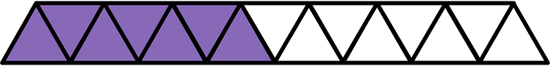 Violet Triangles Fraction 7:15