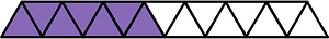 Violet Triangles Fraction 7:15