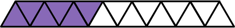 Violet Triangles Fraction 6:15