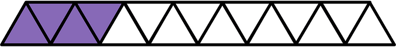 Violet Triangles Fraction 4:15