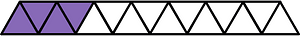Violet Triangles Fraction 4:15