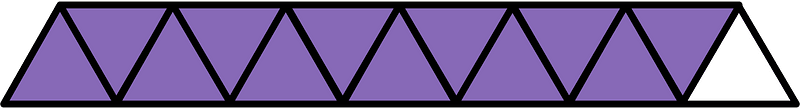 Violet Triangles Fraction 12:13