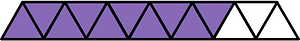 Violet Triangles Fraction 10:13