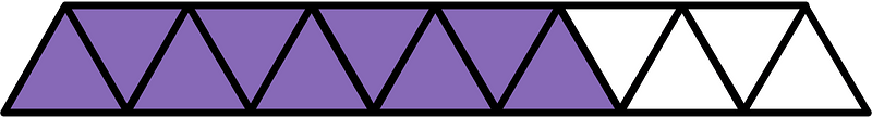 Violet Triangles Fraction 9:13