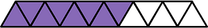 Violet Triangles Fraction 8:13