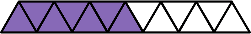 Violet Triangles Fraction 7:13