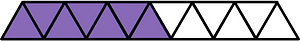 Violet Triangles Fraction 7:13