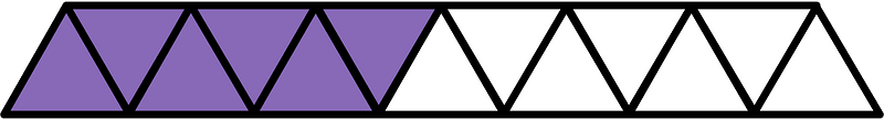 Violet Triangles Fraction 6:13