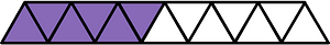 Violet Triangles Fraction 6:13