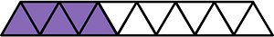 Violet Triangles Fraction 5:13