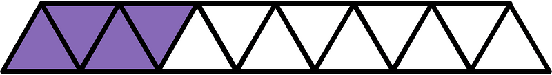 Violet Triangles Fraction 4:13