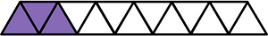 Violet Triangles Fraction 3:13