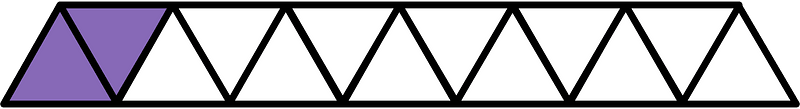 Violet Triangles Fraction 2:13