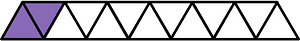 Violet Triangles Fraction 2:13