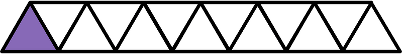 Violet Triangles Fraction 1:13