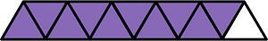 Violet Triangles Fraction 10:11