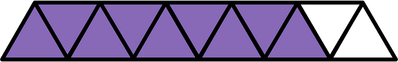 Violet Triangles Fraction 9:11