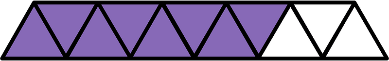 Violet Triangles Fraction 8:11