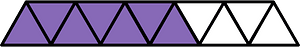 Violet Triangles Fraction 7:11