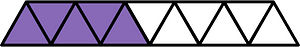 Violet Triangles Fraction 5:11