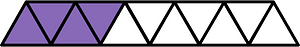 Violet Triangles Fraction 4:11