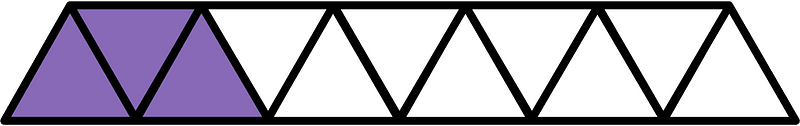 Violet Triangles Fraction 3:11