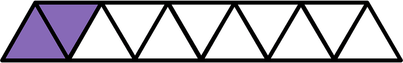 Violet Triangles Fraction 2:11