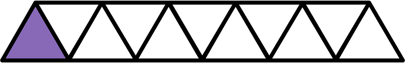 Violet Triangles Fraction 1:11