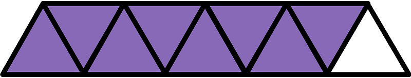 Violet Triangles Fraction 8:9