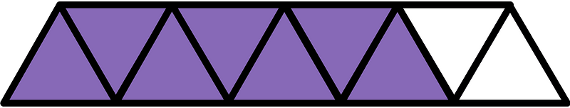 Violet Triangles Fraction 7:9