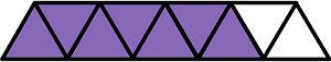 Violet Triangles Fraction 7:9