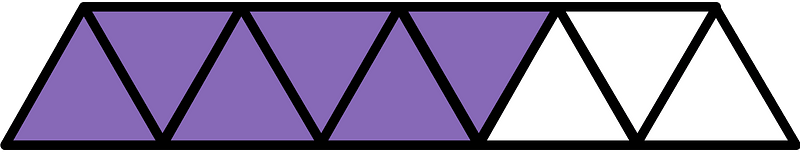 Violet Triangles Fraction 6:9