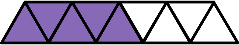 Violet Triangles Fraction 5:9
