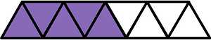 Violet Triangles Fraction 5:9