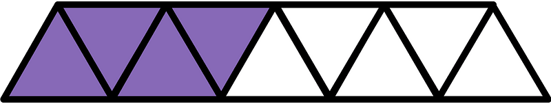 Violet Triangles Fraction 4:9