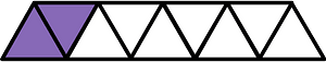 Violet Triangles Fraction 2:9