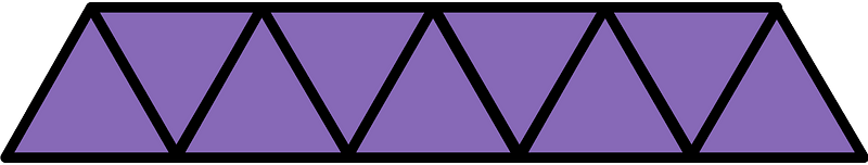 Violet Triangles Fraction 9:9