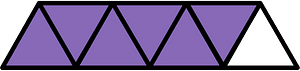 Violet Triangles Fraction 6:7