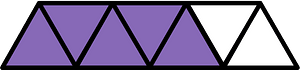 Violet Triangles Fraction 5:7