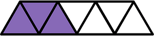 Violet Triangles Fraction 3:7