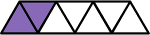 Violet Triangles Fraction 2:7