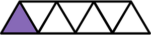Violet Triangles Fraction 1:7