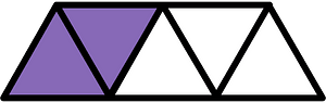Violet Triangles Fraction 2:5