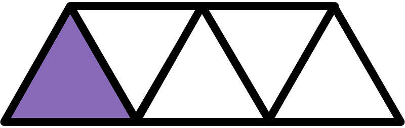 Violet Triangles Fraction 1:5