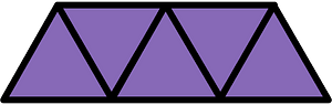 Violet Triangles Fraction 5:5