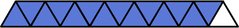 Ultramarine Triangles Fraction 14:15